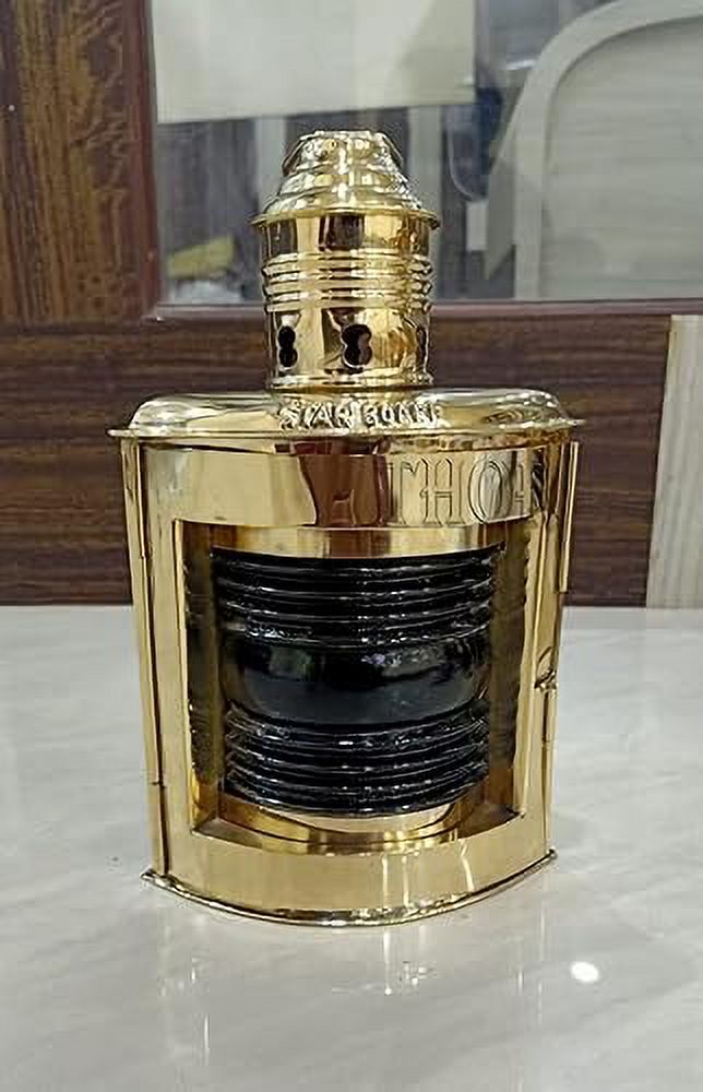 Nautical Brass Maritime Starboard Green Ship Hanging Lantern / Home Lighting /Lantern Boat Lamp Lighting /Nursery Oil lamp Rustic Vintage Home Decor Gifts