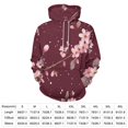 thumbnail image 2 of Cherry Blossom Floral Print-1 Men's Women Vintage 3D Hooded Sweatshirt - All-Season Loose Fit Streetwear, 2 of 6
