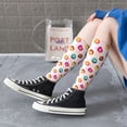 thumbnail image 3 of Lsque Colorful Donuts Printed Crew Socks Men's Women's LightWeight Thin Casual Calf Socks ,Knee High Socks,Cotton Socks, 3 of 9