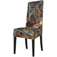 thumbnail image 1 of Deer Dining Chair Cover Stretch Spandex Slipcovers Removable Parsons Chairs Protector for Banquet, 1 of 5