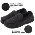 thumbnail image 6 of LongBay Men's Cozy Moccasin Slippers Loafer House Shoes with Memory Foam and Rubber Sole for Indoor Outdoor, 6 of 6