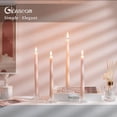 thumbnail image 4 of Portavelas con costura de vidrio cónico, 20 unidades, transparentes, 4 of 7