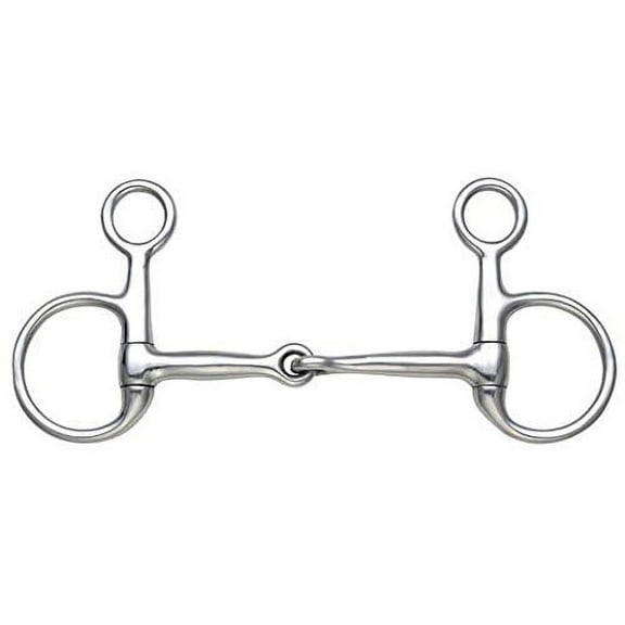 Shires Equestrian Hanging Cheek Snaffle Bit Stainless Steel 5.5"