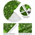 thumbnail image 2 of GZHJMY St. Patrick's Day Clover Christmas Tree Skirt Tree Skirt for Holiday Party Home Christmas Day Ornaments, 47.2", 2 of 6