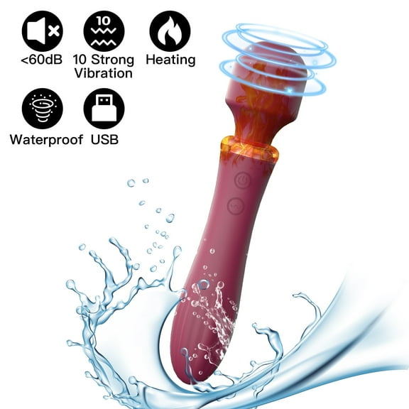 OCTMOM Newly Upgraded Vibrators for Women, Wand Vibrators Personal Massagers for Female, Purple.