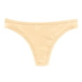 thumbnail image 2 of Blmnix Soft Panties for Women Thong Yellow No Show Seamless Nylon Underwear for Madam Sexy 1PC, XL-XXXL, 2 of 4