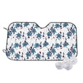 thumbnail image 2 of Picia Lilies Flowers Curved Windshield Sunshade Accordion Folding Style Auto Shade for Car Truck SUV Van Blocks UV Ray Sun Visor Protector -Medium, 2 of 7