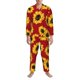 thumbnail image 3 of Fotbe Sunflowers On Red Pijama de Hombre con Estampado de Manga Larga, Conjunto de 2 Piezas, Ropa de Dormir Suave y Cómoda con Bolsillos-Medium, 3 of 7