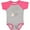 Baseball Heather and Hot Pink, variant on Inktastic Daddy Baseball Grandson Boys or Girls Baby Bodysuit