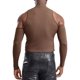 thumbnail image 4 of Camiseta con hombros descubiertos para hombre, Top corto acanalado, informal, con cuello simulado, manga larga, Jersey ajustado, ropa para fiesta Rave y discoteca, 4 of 5