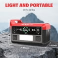 thumbnail image 7 of 550W Power Station Compatible with Milwaukee: Portable Generator DC 18V to AC 110V, Pure Sine Wave Power Inverter Battery Adapter with 2 USB-A & 1 Type-C Ports & 2 AC Outlet (Tool Only), 7 of 7
