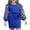 Royal Blue, variant on Aideaone Girls Butterfly Dress 3D Applique Mesh Puff Sleeve Belted Party Dress 7-16 Years