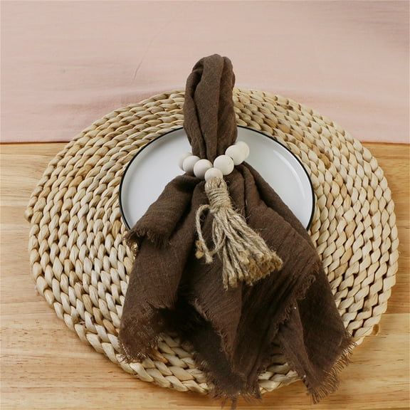 Cocktails Napkins, Cotton Placemat Decorative Washable Soft Reusable Dining Room Rustic Gauze Hanky Tea Towel Wedding Napkins for Party Xmas