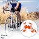 thumbnail image 2 of Calcetines de ciclismo Unique Bargains que absorben el sudor, color blanco y naranja, tamaño M, neutros y universales, 1 par, patrón irregular., 2 of 7