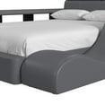 thumbnail image 5 of Picket House Furnishings Booker Lounge Chair in Gray PU, 5 of 7
