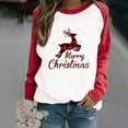 thumbnail image 2 of Ichuanyi Womens Fall Tops, Christmas Fashion Women's Casual Long Sleeve Printed Ladies Sweatshirts Tops, 2 of 5