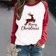 thumbnail image 1 of Pntutb Navidad moda mujer Casual manga larga impreso señoras sudaderas tops Pntutb Pntutb-2393, 1 of 5