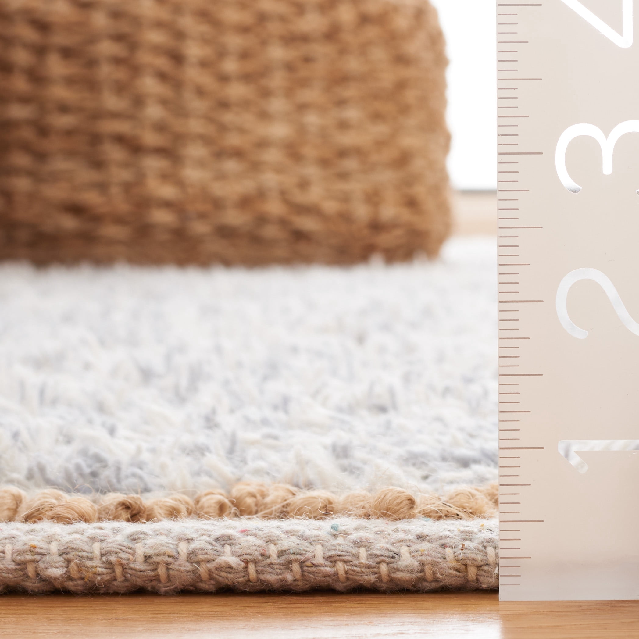 SAFAVIEH Natura Natasa Abstract Runner Rug, Grey/Natural, 2'3" x 8'