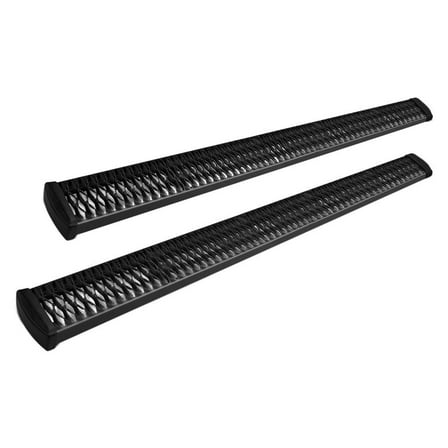 LUVERNE 415114-401438 Grip Step Black Aluminum 114-In Wheel to Wheel Running Boards, Select Ram 2500 Fits select: 2012 DODGE RAM 2500 LARAMIE, 2011 DODGE RAM 2500