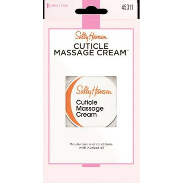 Sally Hansen Crema para masaje de cutículas, 0.4 oz, el empaque puede variar