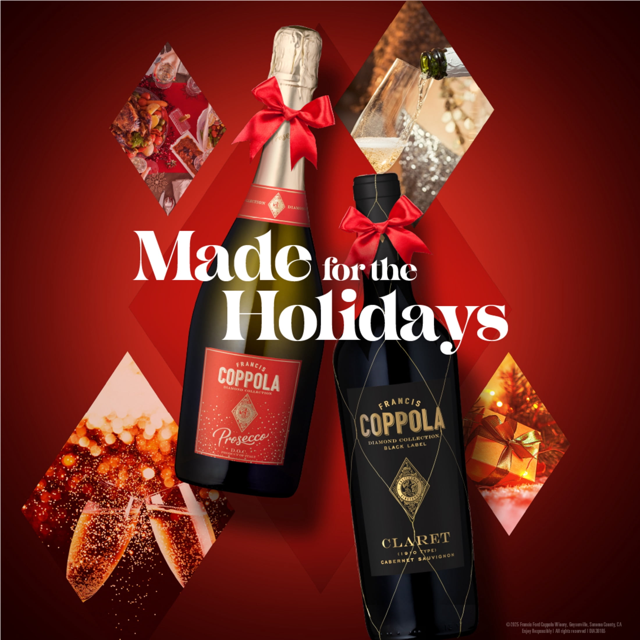 Coppola Diamond Collection Pinot Noir Red Wine, California, 750mL