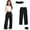 Black-A, variant on Kids School Uniform Pants For Girls Skinny Fit Kids Dress Pants With Pockets Straight Pants Boys Red Uniform Pants Back To School Clothes For Teen Girls Kids Clothes For Girls 7-8 Years