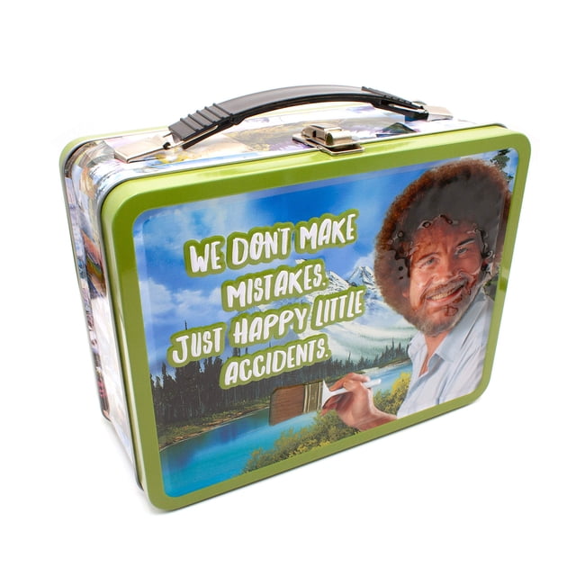 Fun Box Aquarius Bob Ross Happy Accidents con tapa estampada