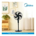 thumbnail image 3 of Ventilador Midea De Pedestal 3 Velocidades Negro, 3 of 4
