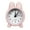 Pink, variant on Visland Small Metal Rabbit Alarm Clock Travel Electronic Gadgets For Adults Bed Desk Decoration