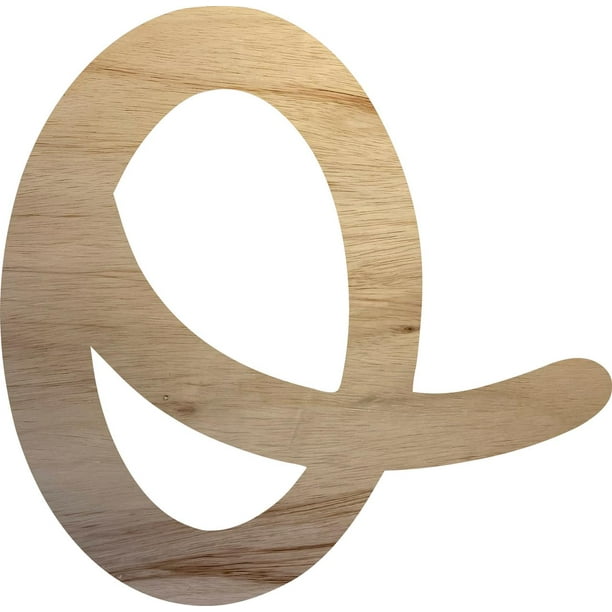 Unfinished Wooden Letter O, Paintable 8'' Tall Wood Craft Letter, Wall
