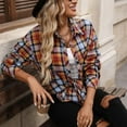 thumbnail image 5 of Miqool Flannel Shirts for Women Long Sleeve Button Down Plaid Fall Shirt Casual Business Work Tops, 5 of 7