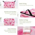 thumbnail image 3 of Foldable Clothes Storage Bags Clothes Organizer Bin with Clear Windows for Clothes Bedding Hand-drawn Hearts, 3 of 6