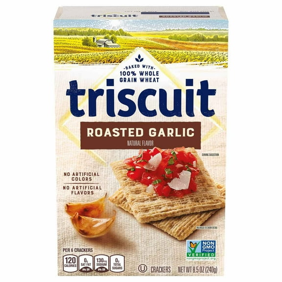 Nabisco Triscuit Roasted Garlic Crackers 8.5 oz