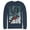 Navy Blue, variant on Men's Superman Robotic Fall  Long Sleeve Shirt Navy Blue Small