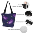 thumbnail image 6 of Haiem Eggplant Pattern Shoulder Bag - Durable and Spacious Tote Bag,Versatile Shopping Bag, 6 of 9