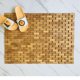 thumbnail image 1 of Alfombra de baño de madera ecológica • Alfombra de listones 100 % madera • Alfombra de baño de madera antideslizante • Alfombra de madera auténtica, 1 of 1