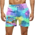 thumbnail image 1 of Kakii Men's Swim Trunks Hawaiian Bathing Mesh Lining Suit Swimsuits Beach Shorts with Pockets, 1 of 7