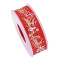 thumbnail image 4 of Christmas Ribbon DIY Crafts Cute Multipurpose Gift Ribbon 20m Christmas Pattern Red, 4 of 9
