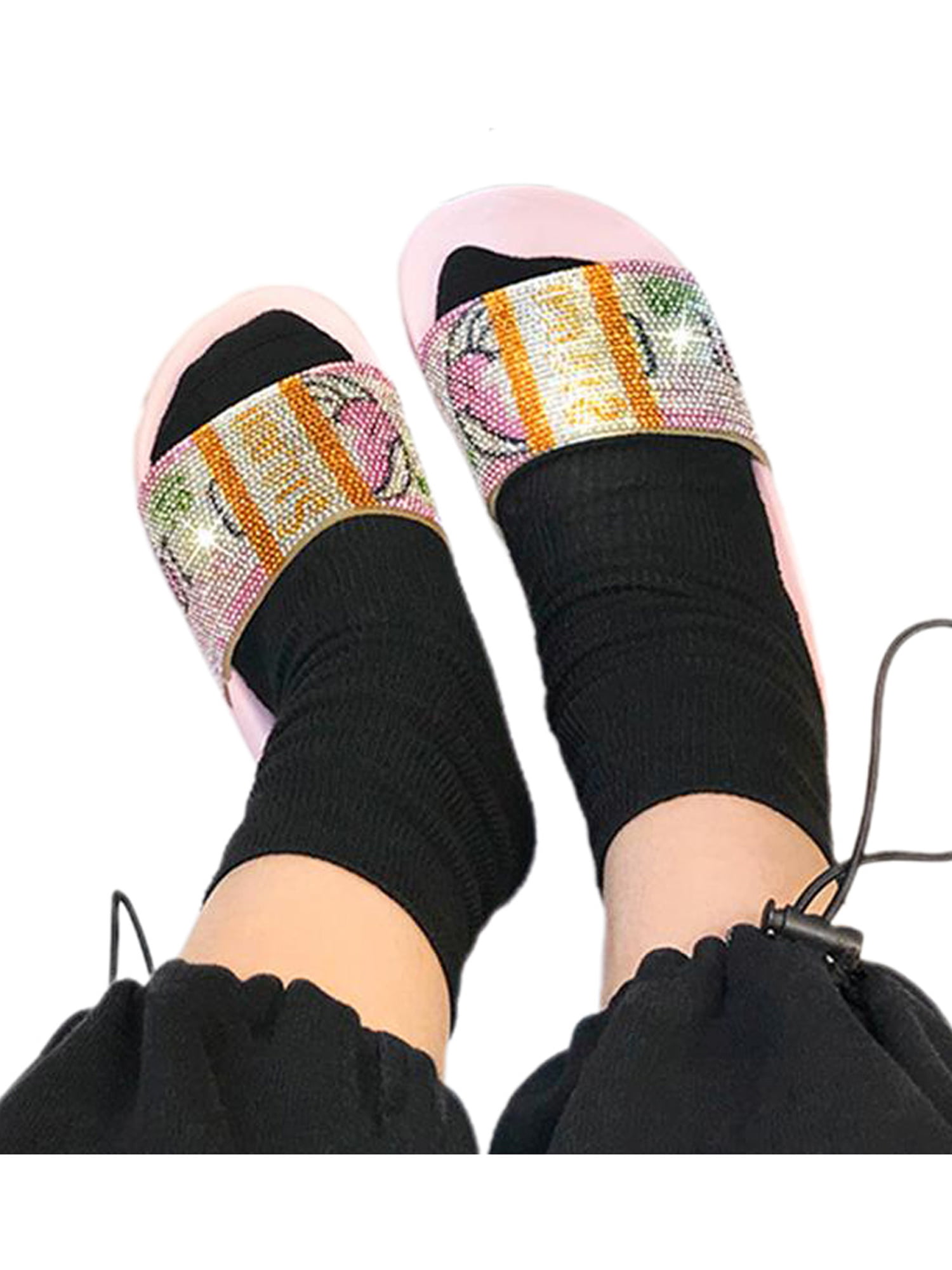 Womens Flat Slip On Mule Summer Sandals Ladies Casual Beach Sliders Shoes Size 
