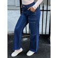 thumbnail image 2 of aPAY Jeans for Women Long Denim Straight Pants Y2K Vintage Classic Style Regular Size, 2 of 8