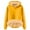 Yellow-c, variant on 2025 Puawkoer Hooded sweater 1pc Sweatshirt Women Sweatshirt Womens Hoodies Fleece Pullover Women Light Jackets for Women Woman Clothes Autumn Winter Solid Color Velvet Hoodie Lady