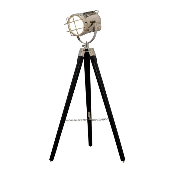 Nautical Modern Floor Lamp Spotlight Wooden Tripod Stand lamp Vintage Living room Bedroom lamp Home Decor