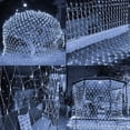 thumbnail image 6 of Morttic Christmas Lights, LED Christmas Net Lights Outdoor, Waterproof Christmas Net Lights, 200 LED 9.8 FT x 6.6 FT 8 Modes Plug in, Decor for Bushes Garden Party Xmas Tree (White), 6 of 8