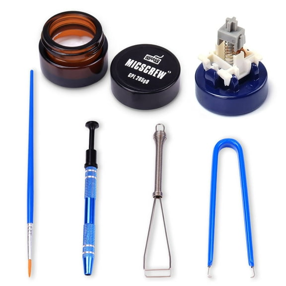 Switch Opener Kit with 0.17OZ GPL 205G0 Keyboard Lube 6PCS Contains Keycap Puller