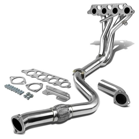 For 2000 to 2004 Ford Focus Zetec High -Performance Stainless Steel Exhaust Header Kit ZX3 ZX5 Hatchback 01 02