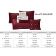 thumbnail image 6 of Mainstays 11-Piece Bed in a Bag Comforter Set with Sheets, Red Velvet, King, 6 of 14