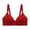 Red, variant on Honeeladyy Bras for Sagging Breasts Woman's Plus Size Wire Free Comfortable Underwear Front Buckle Type Gathered Side Collection Thin Cup Mother Bra Christmas Gifts for Girlfriend #G-L