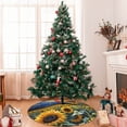 thumbnail image 7 of Sikiie Starry Sky Sunflower 30-48 inches {designName} Print Christmas Tree Skirt Snowman Xmas Tree Skirt with Edge Christmas Decorations for Holiday Party30", 7 of 7
