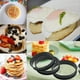 thumbnail image 3 of Paquete de 8 Aros para Bollos, Aros para Muffins Ingleses Antiadherentes de 3,15 Pulgadas, Aros para Tarta de Doble Laminado de Acero Inoxidable, Moldes para Aros Redondos, 3 of 5