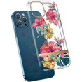 thumbnail image 1 of Floral Pattern Case Designed for iPhone 13 Pro 6.1 Inch , Clear Design for Women Girls, Protective Hard Cover Shockproof Slim Fit Flower Phone Case (H, 1 of 4